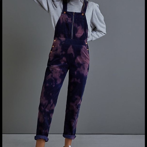 Anthropologie Denim - SOLD OUT Pilcro Slim Corduroy Overalls Stonewashed